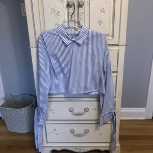 Zara pinstriped shirt